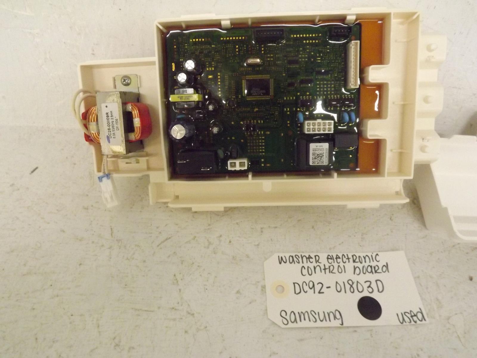 Samsung Washer DC92-01803D Electronic Control Board Used Samsung Washer DC92-01803D Electronic Control Board Used